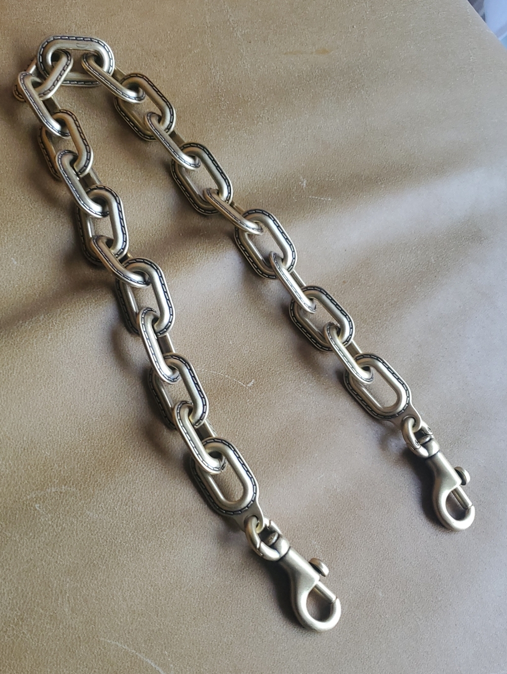 Coach Link Chain Strap For Tabby Bag Or Chunky Necklace Brass / Gold - Picture 8 of 12